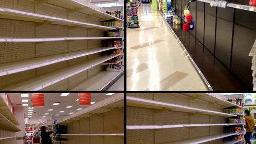 Shoppers stocking up on supplies as coronavirus cases surge