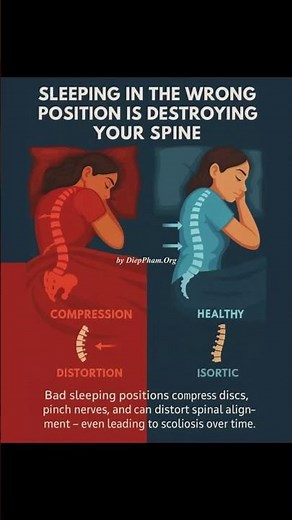 Sleeping Position Mistakes That Damage Your Spine 😴