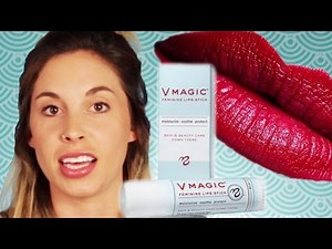 Women Try A Vagina Lipstick