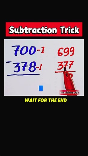 Subtraction Trick | Subtract 1 in Seconds | Quick Maths Trick | Mathimade