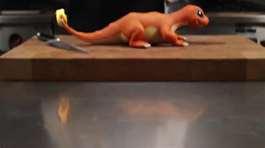 cooking up some Charmander yum! 🤤 #charmander #cooking #veo3 | cooking videos