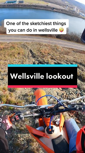Ever dropped down a cliff on a dirt bike?? 🤯 #fyp #motoclimb #hillclimber #motolife #wellsvilleohio #outlaw #wellsvilleistheshit #gopro #goprohero9 #gopromoto