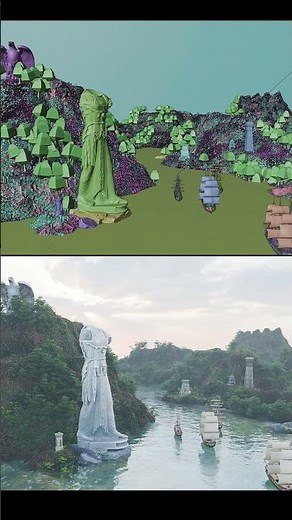 Blender Landscape Tutorial #blendercourse #blender #blender3d