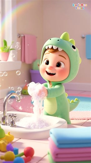 🧼 Funny Hand Washing for Kids 🚰 Kids Fun Cartoon #short #toddlers