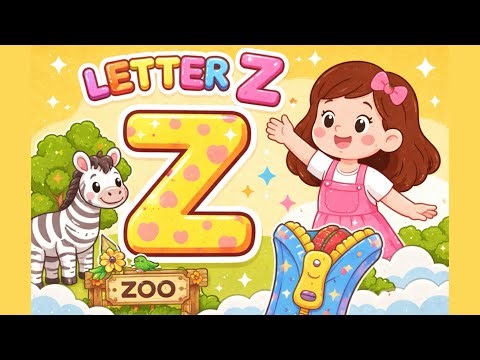 Learn the Letter Z | Fun Alphabet Coloring for Kids | ABC with Anna