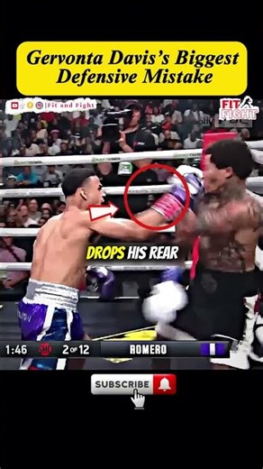 Gervonta Davis's Biggest Defensive Mistake #boxing #boxinghighlights