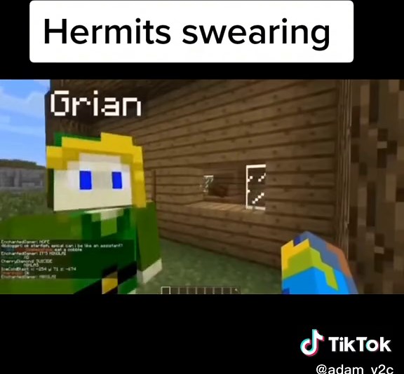 Hermits Swearing on Hermitcraft Server