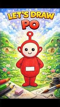How to Draw Po from Teletubbies