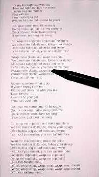wrap me in plastic song lyrics #lyrics #songlyrics #lyricsvideo #englishsongs