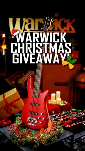 🎄🎸 Holiday Bass Magic – Warwick RockBass Giveaway! 🎄🎸 This is the season for big riffs and even bigger surprises, and we’re celebrating you, our amazing Warwick community! 🎉 Thanks for rocking with us all year long. Now it’s our turn to give back in style. We’re giving away a Streamer LX RockBass in fiery Red Metallic 🔥🎸 This bass could be yours this Chrismas! 👉 How to enter: 1️⃣ Follow @warwickbassesofficial on Instagram and join the Warwick family 🎶 2️⃣ Head to our latest giveaway pos