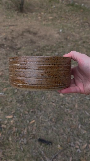 brown speckled stoneware planter pot #pottery #ceramics #artshorts #handmade #handmadeplanter #clay