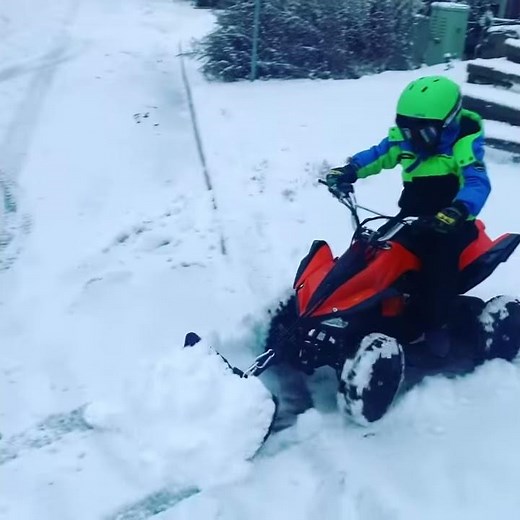 Kids electric atv snow plow 500w 36v