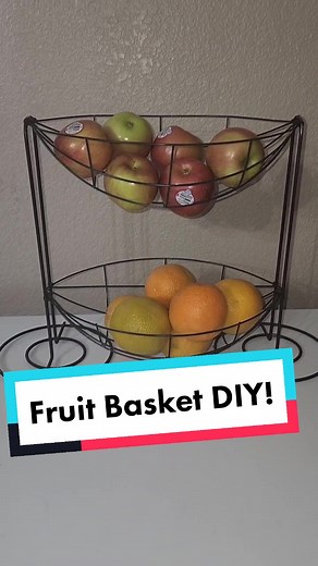 DIY 2 Tier Fruit Basket for Home Organization