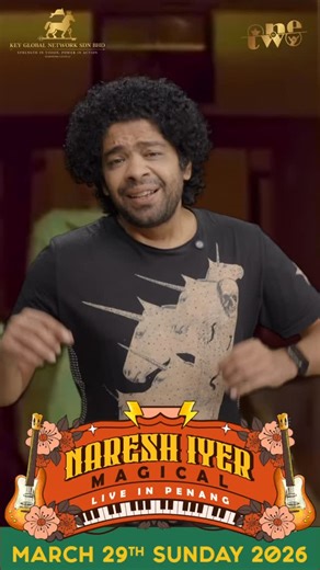 🎤 NARESH IYER — MAGICAL LIVE IN PENANG! 🌟 📅 Date: 29 March 2026 📍 Venue: Setia SPICE Arena Experience an unforgettable evening with the mesmerizing voice of Naresh Iyer, live in Penang! 🎟️ Grab your tickets now: www.greatticket.my . #keyglobalnetwork #nareshiyer #liveinconcert #MalaysiaConcert #PenangConcert #PenangVibes #instagood #viral #trending #instagram #trending #foryou | Jei FM II