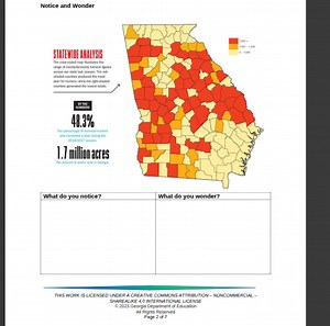 Notice and WonderSTATEWIDE ANALYSISThe color-coded map illus... | Filo