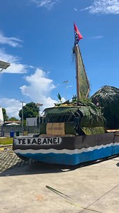 Kiribati oh! Ti na taua ni kamatoa bwa ea roko te bong. Aio tamnein kanoan ngkoananoa are ea beti iai waan te I-Kiribati iaon kawain Honiara. Every thread, every color, every detail of this float attire tells a story—the story of Kiribati. Inspired by our national flag, this design represents the rising sun of hope, the ocean that connects and sustains us, and the frigatebird soaring high, embodying strength and freedom. Kiribati is more than a place—it's a legacy, a culture, a people. And wore 