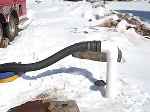 Hooking up to dry hydrant