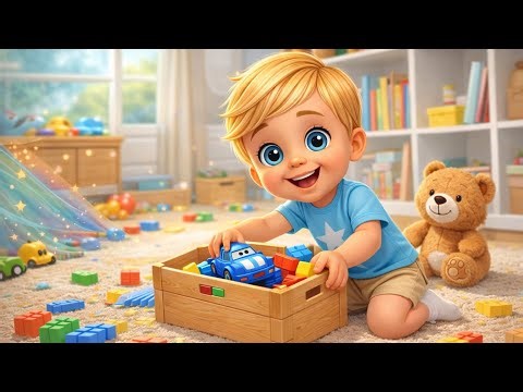Clean Up Song for Kids 🧸 | Fun Toddler Clean Up Song | Clean, Clean, All Done!