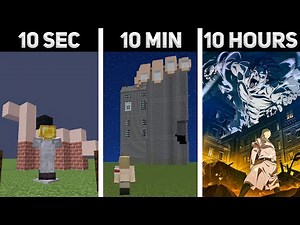 Attack On Titan Season 4 IN MINECRAFT: 10 Hours, 10 Minutes, 10 SECONDS!