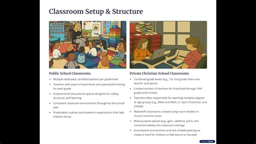 Imagine your child’s school with no nurse, no support staff, no playground, no fencing, no windows, no library — and only 9 teachers for preschool through 10th grade. Shared classrooms and multi-use spaces. Meanwhile, the public school has 20  years average teacher experience, full support staff, real classrooms, a fenced playground, and specialists. This is why I’m sharing my son’s story — because our kids deserve better. #BetterSchoolForMySon #OneMomOneMission #LuzerneCountyCourt #CapCut