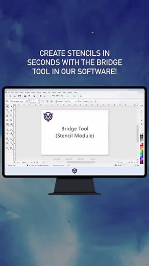 Create quick and easy stencils for objects that have holes using the VinylMaster Software Bridge Tool! #VinylMaster #VinylMasterSoftware #stencil