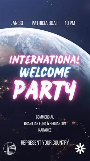ESN Stockholm on Instagram: "🌍 INTERNATIONAL WELCOME PARTY with ESN Stockholm & NightLink The semester starts here 🇸🇪 Join us Friday, Jan 30 | 22:00–05:00 📍 Patricia Boat & Nattklubb Yes — it’s a club on a boat Söder Mälarstrand, Kajplats 19 🚇 Mariatorget (Red Line) 🪩 3 ROOMS · 3 VIBES • Mainstream & Commercial • Brazilian Funk & Reggaeton by @sthlmbaile 🇧🇷 • Karaoke 🎭 Theme: Rep your country Flags, jerseys, or national colors 🇸🇪🇪🇸🇫🇷🇮🇹 🎟️ Tickets 👉 ESNcard holders: • Early Bir