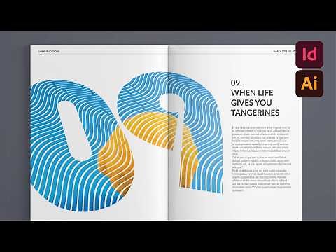 How to make this EASY WAVY EFFECT Layout | InDesign Layouts, Episode 19