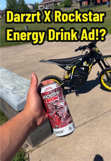 Let’s go get a @Rockstar Energy from the gas station! ⭐️🔥 I don’t remember these being this good, new main drink!? 🤔 #darzrt #rockstarenergy #electricdirtbike #mototok #sponsored