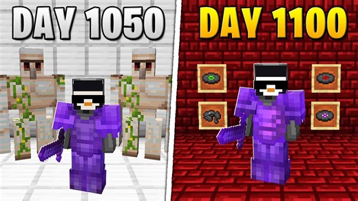 I survived 1,100 days in hardcore Minecraft challenge
