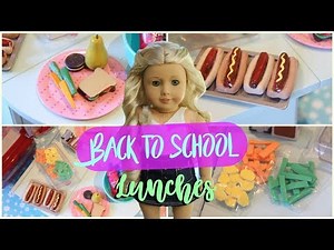 DIY Back to School Lunch Ideas! For your American Girl Doll!