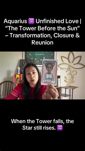 When love teaches through distance, the lesson becomes alchemy. In this Unfinished Love Story, Aquarius stands between endings and awakenings — facing the truth of mirrored cycles, karmic justice, and the slow return of self-worth. Your person may still be a page, still learning to stand in their own light, but you’ve reached the queen energy — the one who’s learned discernment through heartbreak. Spirit reminds you: even towers fall to clear the view for sunrise. ✨ Themes: Reunion energy, karmi