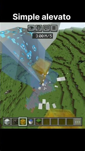 Simple alevator in minecraft #viral