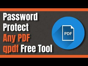 How to Password Protect a PDF with qpdf (Free Tool)