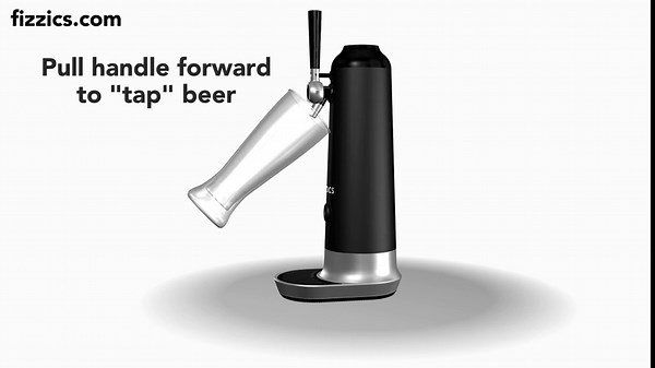 Fizzics Waytap Beer Dispenser, Black