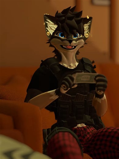 Tuke & @corndawgt - Party Games #furry #vrchat #tigershark #rexouium