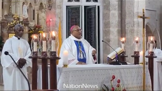 Roman Catholic Bishop Neil Scantleury leads the congregation in the final mass for 2023. (Video by Reco Moore) #Barbados #BarbadosNews #YourNewsYourTimeYourWay #NationBarbados #TheSourceMatters #HappyNewYear #2024 | The Nation Barbados