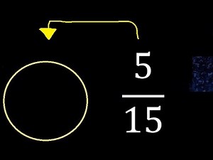 Represent 5/15 graphically . Graphic representation of fractions, graph