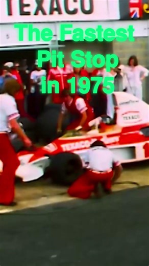 The Fastest Pit Stop in 1975 ☠ #f1 #f1shorts #pitstops