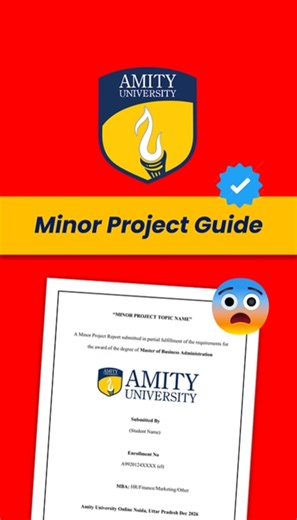 Get Your Amity University MBA Project Now | Expert Research & Guidance