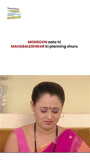 Monsoon aate hi Mahabaleshwar ki planning shuru ! #tmkoc #funny #jethalal #daya #shortsfeed