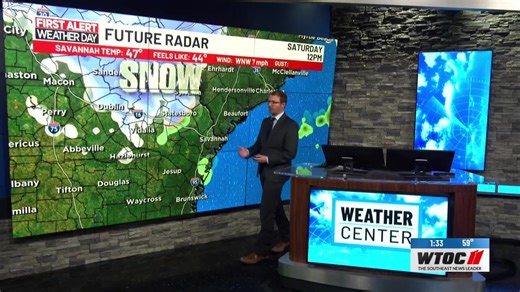 We're tracking potential snowfall tomorrow, Andrew Gorton has your latest forecast | WTOC-TV