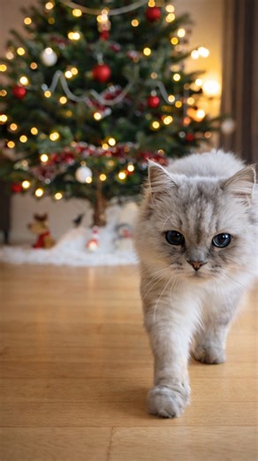 Kitten und Katzen Nothilfe on Instagram: "Ihr wolltet so gerne dabei sein - hier unsere Bescherung am Heiligabend - mit Festtagsessen 🥰"