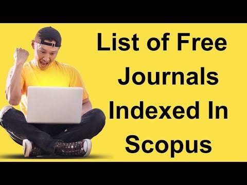 List of free publication journals indexed in Scopus