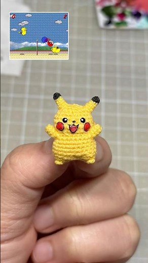 피카츄 배구 코바늘 미니어처 만들기 🏐 | Pokémon Volleyball Pikachu Crochet Amigurumi