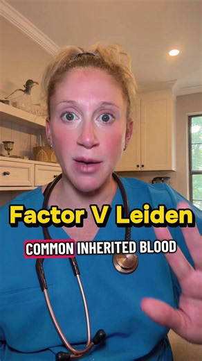 Factor V Leiden is the most common inherited blood clotting disorder, affecting about 3–8% of people of European ancestry and roughly 1–5% of the general population. Many people never develop symptoms, while others may experience a deep vein thrombosis (DVT) or pulmonary embolism (PE). I’m Deanna, and I’m a physician assistant here to provide easy-to-understand medical education. Did you know about Factor V Leiden? Comment below, save this post for future reference, and share it with someone who