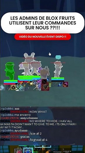 LES ADMINS UTILISENT LEUR COMMANDES ! 🤯 | Blox fruits 🍇
