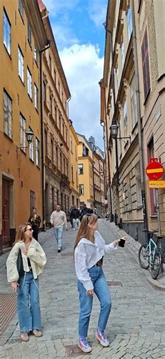 瑞典斯德哥爾摩市區街景スウェーデンのストックホルム市街地の街並み스웨덴 스톡홀름의 스트리트 뷰