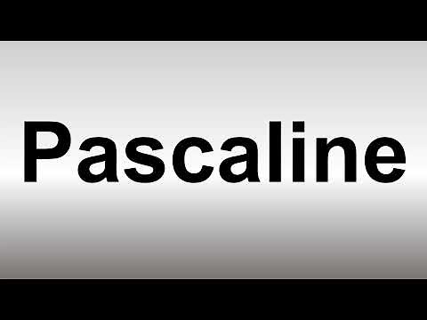 How to Pronounce Pascaline