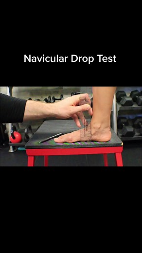 Navicular Drop Test. #brookbush #ankle #naviculardroptest #joint #physio #physiotherapy #physicaltherapy