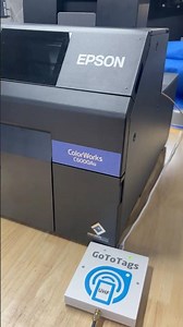 Epson C6000A Print and Encode Color UHF RFID Labels with GoToTags